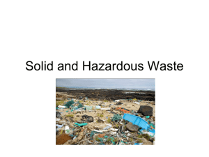 Chemical Hazards - AP Environmental Science