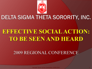- Delta Sigma Theta Sorority. Inc.