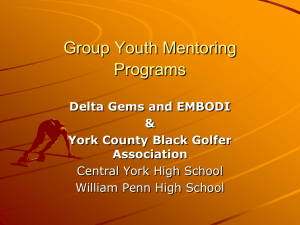 group youth mentoring programs - York County Black Golfers