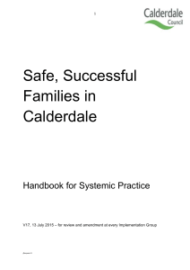 Safe, Successful Families in Calderdale