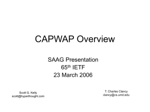 Capwap Overview