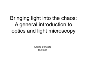 A general introduction to optics and light microscopy