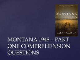 service Montana 1948 By Larry Watson Online Essays: Writers Freelance offering best expertise in writings