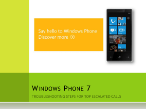 Windows Phone 7 - Zune Support Tools