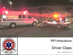 Driver Class - RPI Ambulance