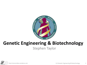 Genetic Engineering & Biotechnology