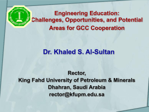 the Presentation - Dr. Khaled S. Al