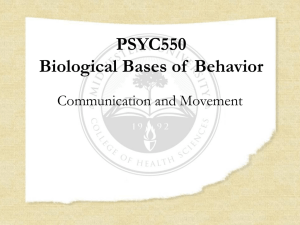 PSYC550 Communication and Movement