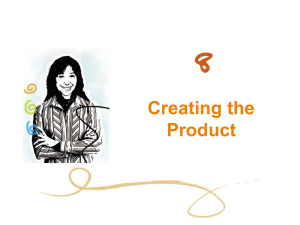 Ch. 08 Media- Creating the product