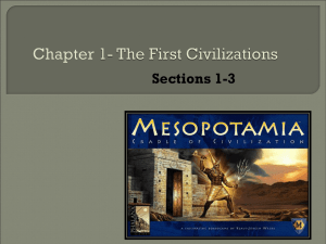 Chapter 1- The First Civilizations