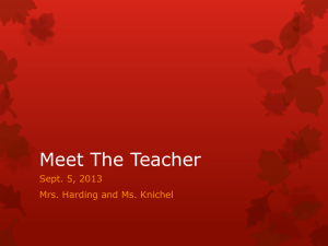 Meet The Teacher