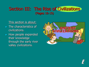 (Section III): The Rise of Civilizations