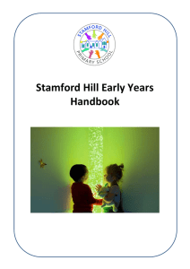 Early Years Handbook - Stamford Hill Primary School