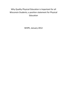 WHPE PE Position Papers