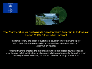 "Partnership for Sustainable Development