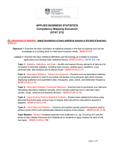 2) Chapter 16, 17, 18, 19, and 20 Business Statistics