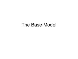 Baseline model and for optimal contract under Symmetric Information