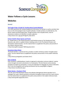 Water Follows a Cycle Lessons
