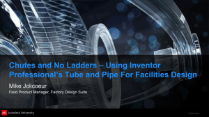 Using Inventor Professional's Tube and Pipe For