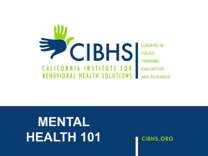 Powerpoint Guide for MH 101 - California Institute for Behavioral