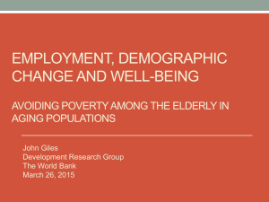 Employment, Demographic Change and Well