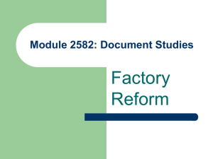Factory Reform