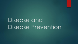 5. Disease and Disease Prevention