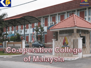 Malaysia Coop College - International Cooperative Alliance