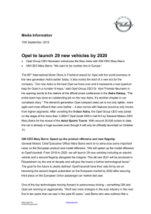 Opel Media Information