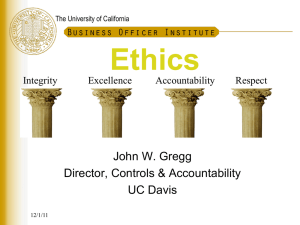 Ethics - University of California | Office of The President