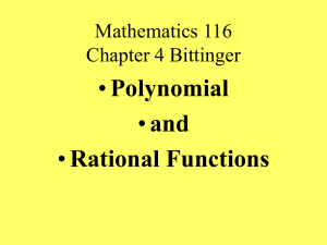Mathematics 116 Chapter 3
