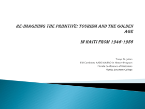 Re-imagining the Primitive: Tourism and the Golden Age in Haiti