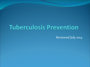 Understanding and Preventing Tuberculosis