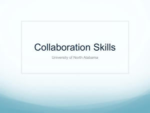 Collaboration Skills - University of North Alabama