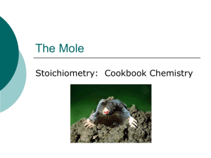 The Mole - UDChemistry