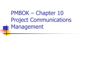 PMBOK - Charter 8 - Project Quality Management