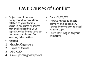 CWI Causes of Conflict Day Two day_two_causes_of_conflict
