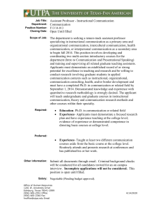 Job Title - Utpa.edu