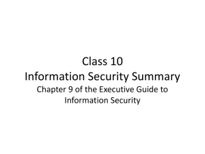 Information Security Summary