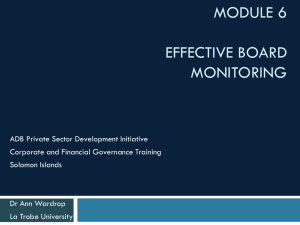 Module 6 - Solomon Islands Chamber of Commerce and Industries