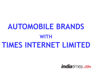 Auto Industry on Times Internet Ltd