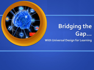 Bridging the Gap - DonnanUDLpage