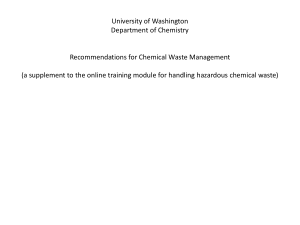 Chemical Waste Management Primer Powerpoint
