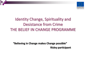 believe in change programme - Community Chaplaincy Association