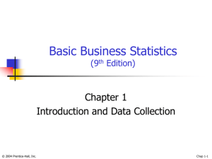 Basic Business Statistics, 9th edition