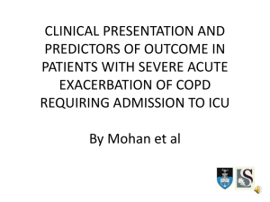 clinical presentation and predictors of outcome in patients