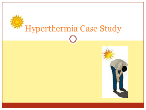 Hyperthermia Case Study