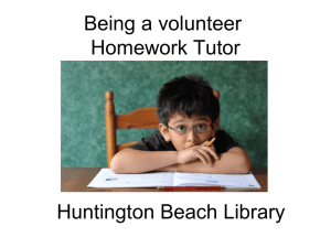 Homework Tutor Powerpoint
