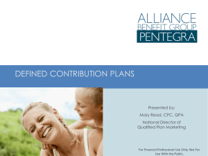 Defined Contribution - Pentegra Retirement Services