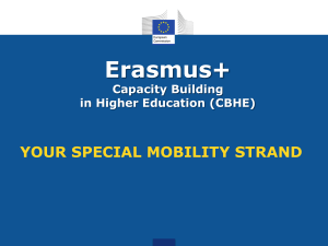 Erasmus+ Capacity Building in Higher Education (CBHE)